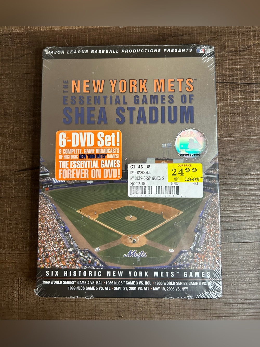 The New York Mets: Essential Shea Stadium 6 DVD Set - SEALED - Tin Box